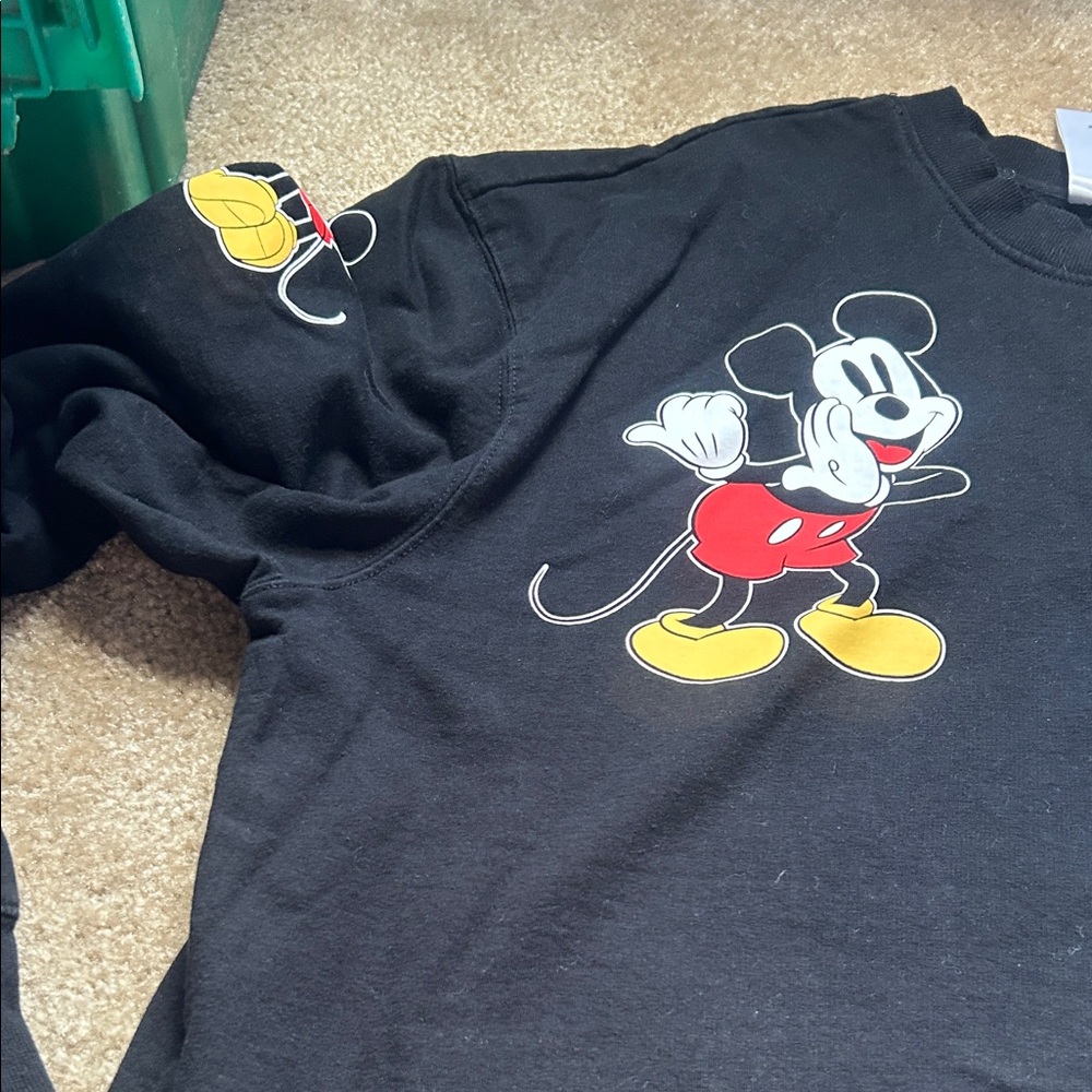 Disney Black and Red Mickey Mouse women’s Sweatshirt brought in Disney land.